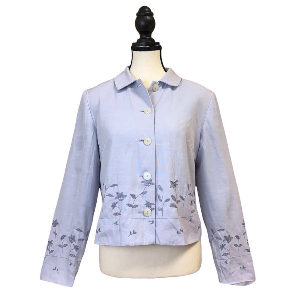 Norton McNaughton Vintage Petites Lilac Blazer Jacket (8P)